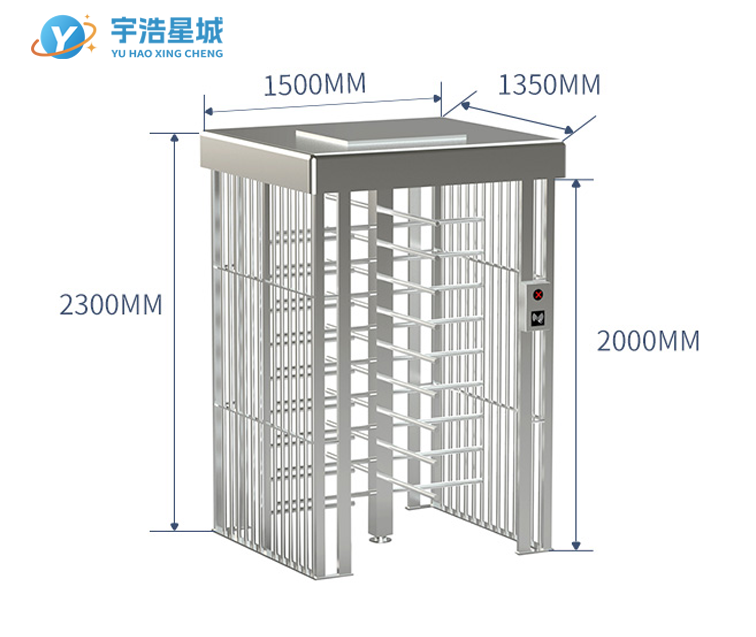 全高闸旋转门十字转闸